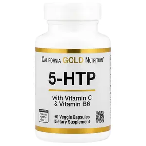 California Gold Nutrition 5-HTP with Vitamin B6 & Vitamin C, 60 Veggie Capsules