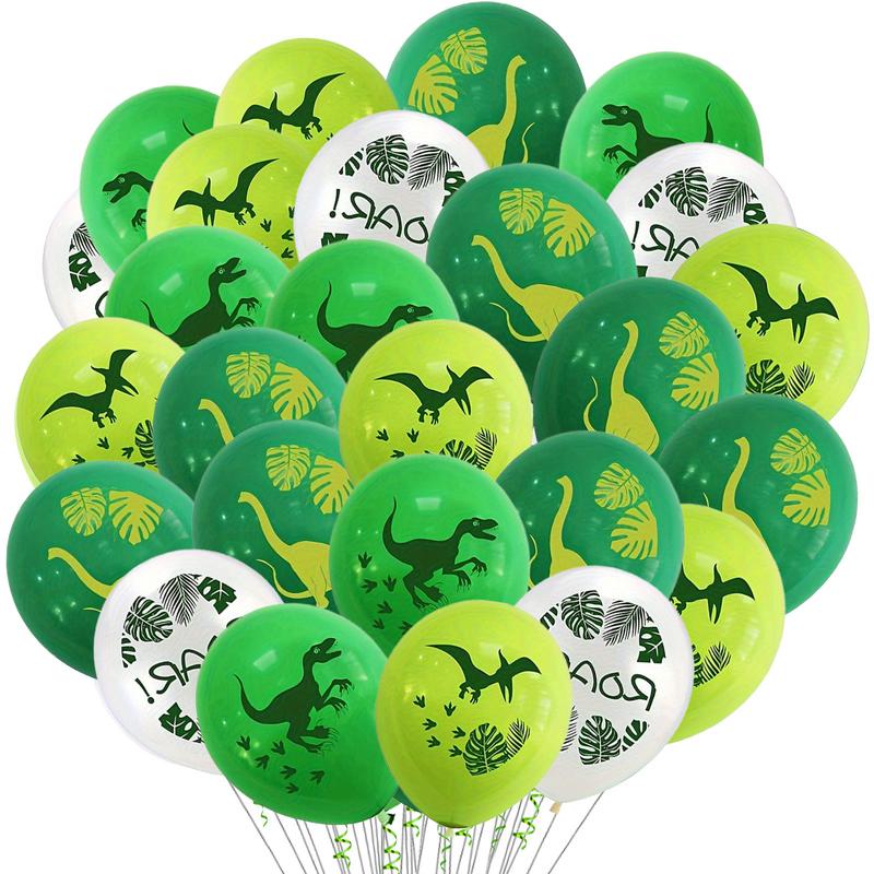 Dinosaur Theme Latex Balloons, 12 Inch and Dinosaur Pattern, Party Decorations, Birthday Parties, Anniversary Celebrations, Balloon Party Supplies