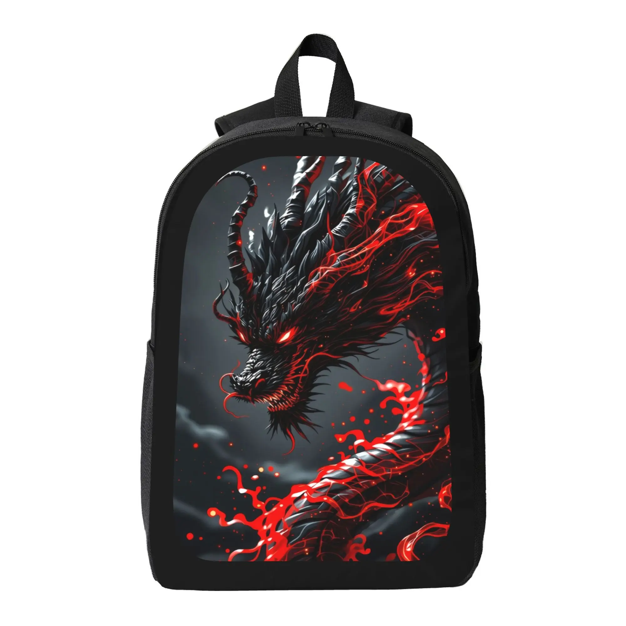 Cool Dragon Graphic Backpacks for School, High-Capacity Travel Backpack with Adjustable Shoulder Strap for Men & Women, Multi-Function Holiday Gift, Book Bags For School