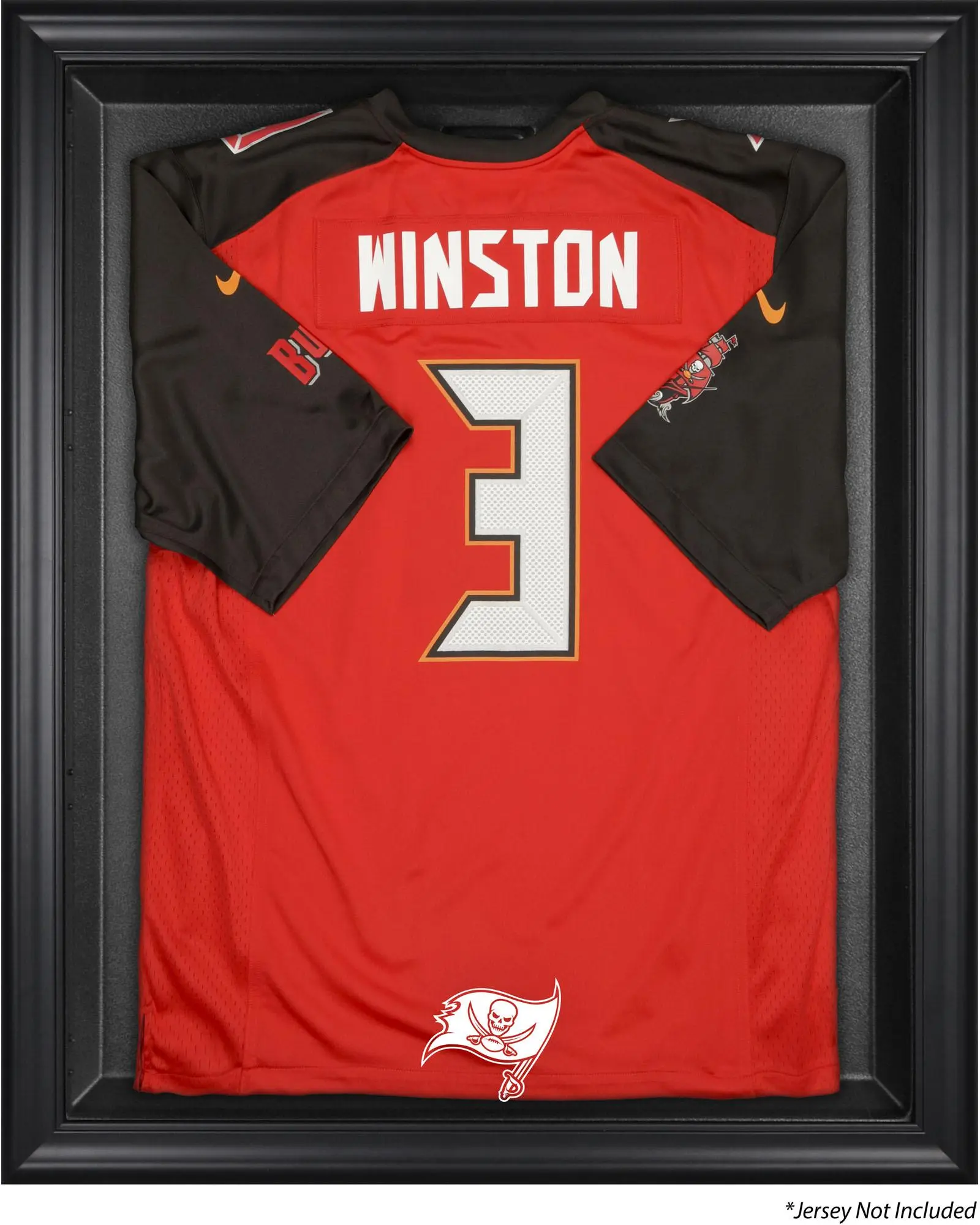 Tampa Bay Buccaneers Black Frame Jersey Display Case - NFL Memorabilia