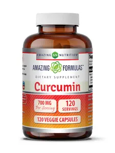 Amazing Formulas Curcumin Supplement | 700 Mg per Serving | 120 Vegetarian Capsules | Non-GMO | Gluten-Free | Made in USA