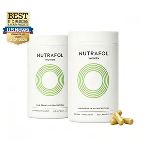 Nutrafol Women Hair Growth Supplements, Ages 18-44, Clinically Tested for Visibly Thicker and Stronger Hair, Dermatologist Recommended - 1 Month Supply
