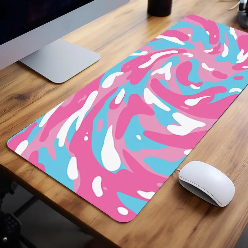 Swirl Pattern Mouse Pad, 1 Count Abstract Art Gaming Mat, Non-slip Rubber Laptop Desk Pad for Office and Home