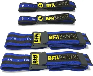 Bands Blood Flow Restriction Bands for Arms Legs & Glutes Extra Wide 2" Straps for Occlusion Training Quick-Release Elastic Strap Ideal for Muscle Growth Without Heavy Weights (4 Set)