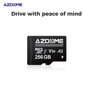 AZDOME 256GB Micro SD Card microSDXC Memory Card for AZDOME M550 GS63H Pro M63 M300 M300S M27 M17 M01 Pro PG19X Dash Cam Full HD & 4K UHD, U3, A2, V30