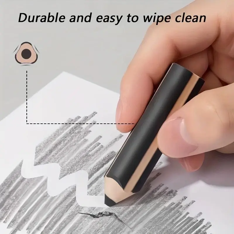 Shaped Eraser Pen, Portable Durable Eraser Pen, Art Drawing Eraser Tool, Office Stationery & Supplies