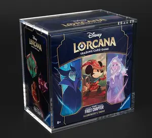 Break Tradition - UV-Protected Clear Acrylic Display Case for Disney Lorcana TCG Trove Box with Magnetic Lid
