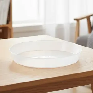 Austin Planter Saucer Natural Colored Polypropylene for Indoor and Outdoor Plant use, Made in USA,