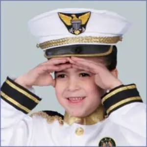 Navy Admiral Hat - Size Kids
