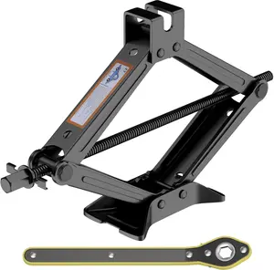 Scissor Lift Jack, Compact  Jack Kit for Auto SUV, RV, MPV with  Ratchet Design, Heavy Duty Tire Changing Kit Lifting 2 Ton (4409 lbs) Tire Jack.