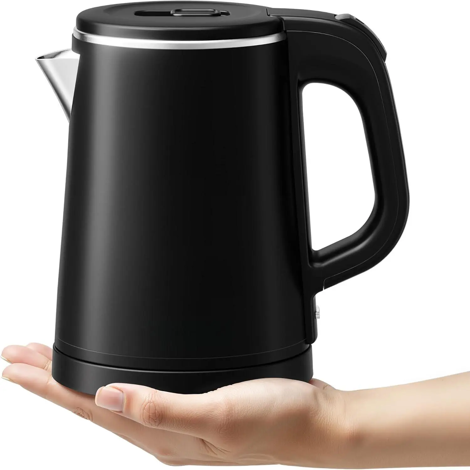 0.8L Small Electric Kettle, Portable Travel Kettle Stainless Steel - 800W  Boiling, Auto Shut-Off & Boil-Dry Protection,  Kettle for , Office, Business Trip, Hotel, Dorm