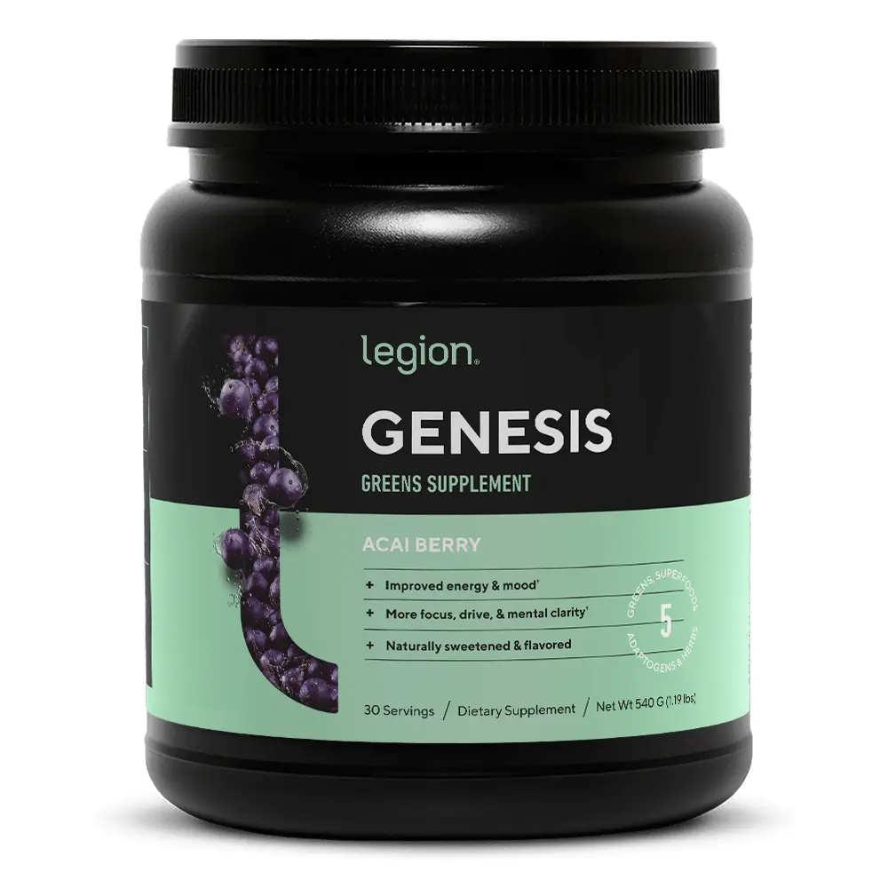 Legion Genesis All-Natural Green Superfood Powder - 30 Servings Legion Genesis All-Natural Green Superfood Powder - 30 Servings