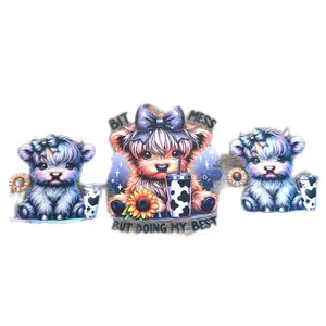 Versatile Transfers with Various Designs for Cup Wraps Vinyl Bags and Stickers Multiple Uses Flexible Usage