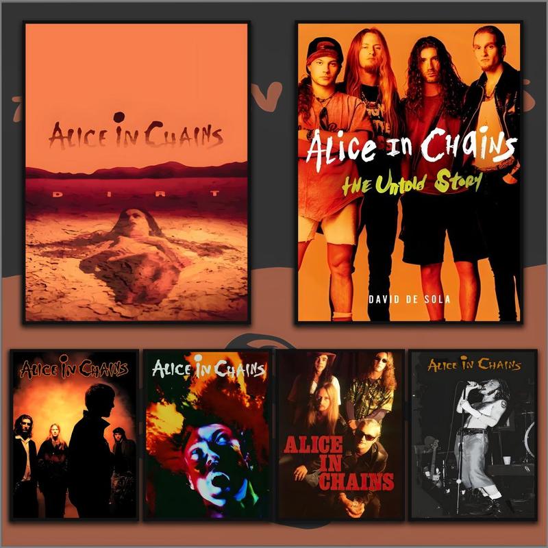 Fashion A-A-liceS in C-C-hainsS Poster HD Sticky Waterproof Wall Art High Quality Print Aesthetic Home Living Bedroom Bathroom hallway Decor Trendy Room Decoration Easy-To-Apply Gift Durable