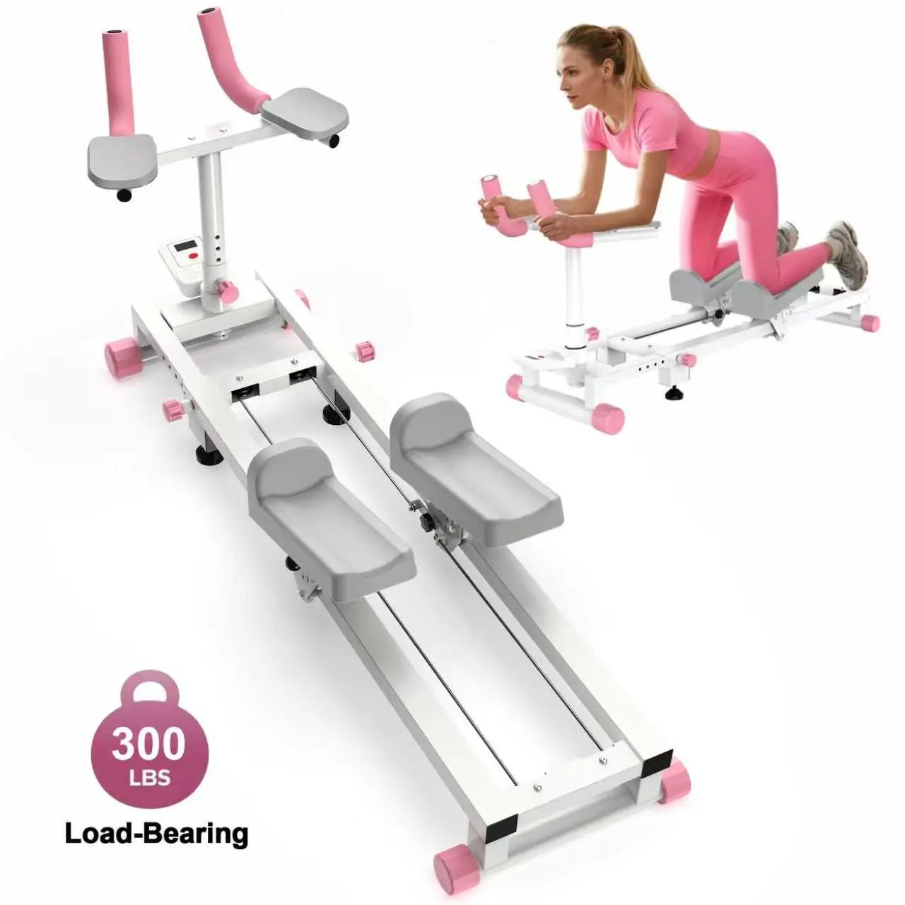 【KINMAC】300lbs Crawling Exercise Machine - Spine Twist and Stretch Trainer, Adjustable Back Stretcher Crawling Machine for Lower Back Exercise, Core Activation & Full-Body Workout