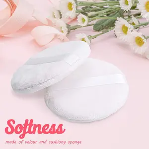 4-Inch Washable Powder Puff – Large Soft Puff for Body & Face Makeup Application