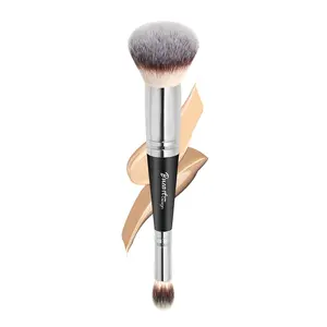 Dual Ended Foundation & Concealer Brush in One for liquid cream blending Cosmetics makeup brushes with Dense ultra soft Hair,Ideal for Sensitive Skin
