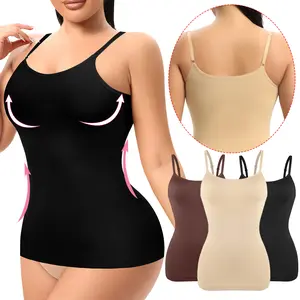 1- 2 Counts Compression Tank Tops for Women, High Shaping  Cami, Shapewear Tummy Control Camisole Women's Shapewear Tank Top Regular and Plus Size