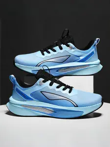 Professional Running Shoes Carbon Plate Technology, Lightweight Cushioned Sports Shoes, Sporty Running Shoes, Anti-Slip Breathable Gradient, Road Running Shoes, Running Sneakers