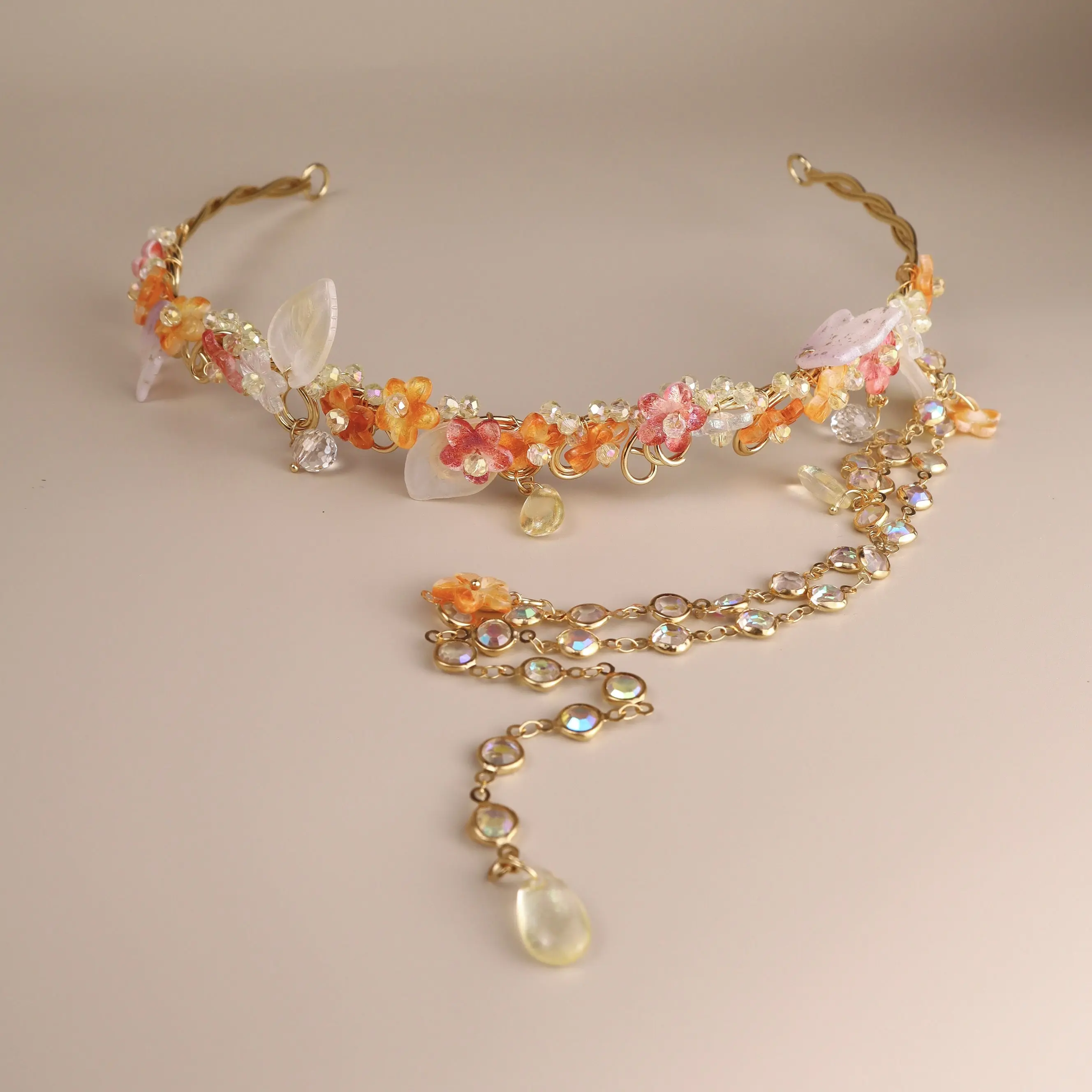 Orange Blossom Fairy Tiara