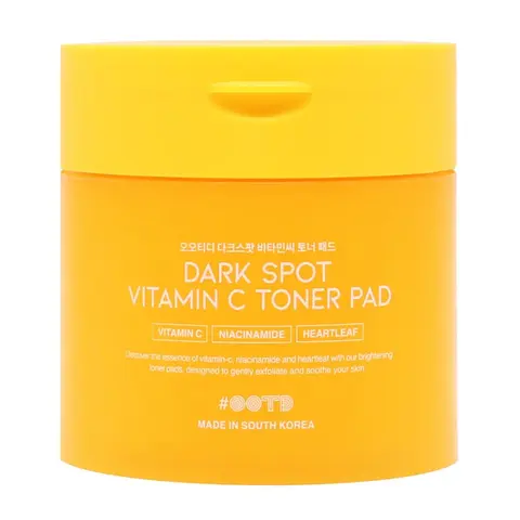 [Official #OOTD Partner] Boosting Toner Pads for Face Oily Skin Korean, #OOTD Vitamin C Niacinamide Heartleaf Hydrating Calming Redness, Vitamin C Toner Pad 70Pads 4.05oz 120ml