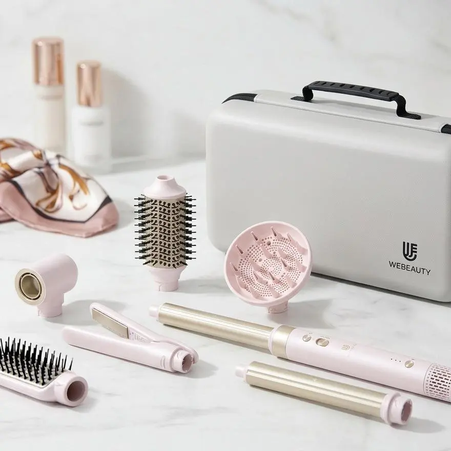 8-in-1 Hot Air Brush Attachments Kit, Full Accessories Set for Hair Styling Tools (Attachments Only)