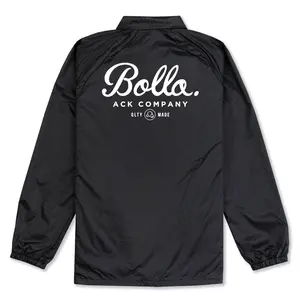 INSIGNIA COACHES JACKET - BLACK