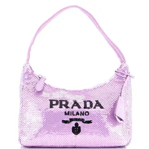 Pre-owned PRADA Sequins Shoulder Bags Re Edition 2000 Hobo Mini by Rebag