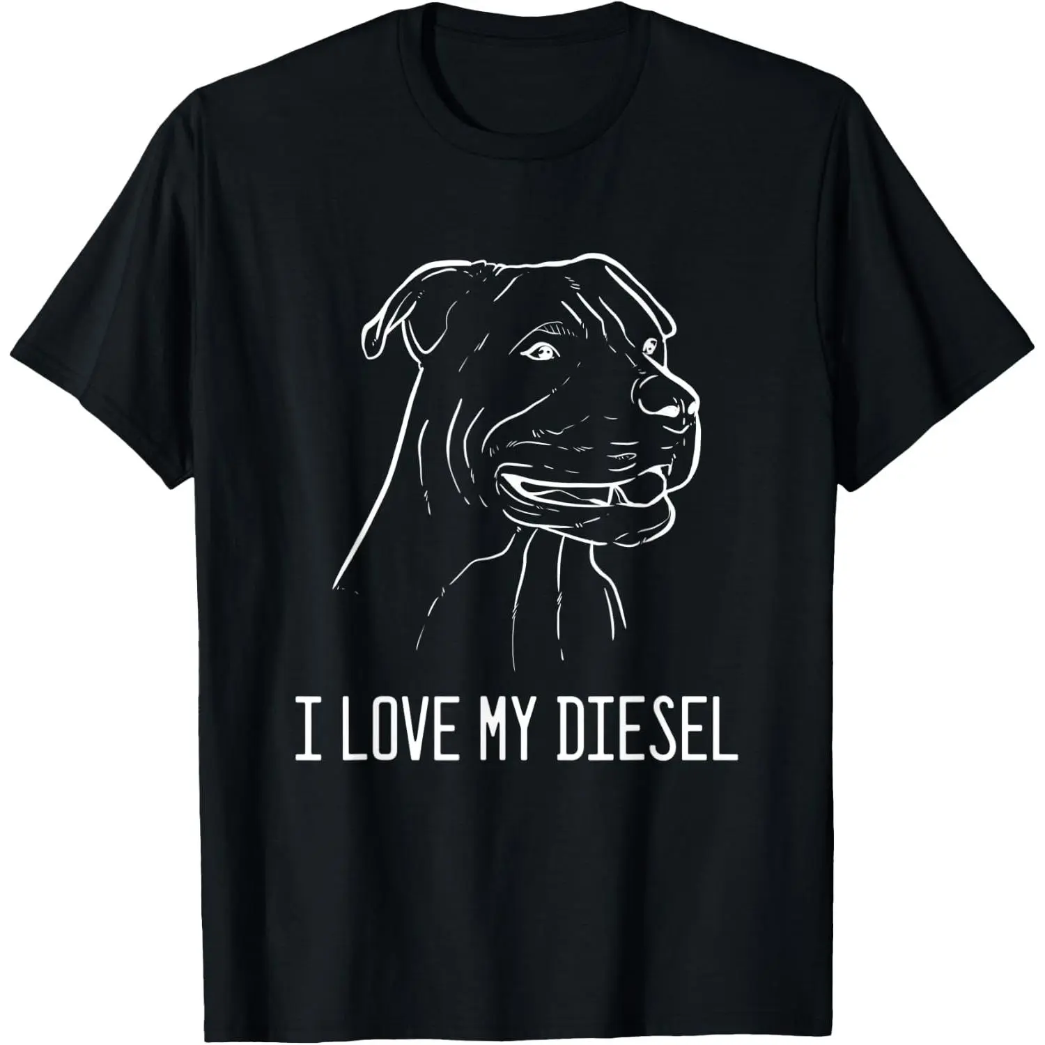 100% Cotton American Pitbull Terrier Diesel Pet Lover And Dog Owner Men Women T-Shirt