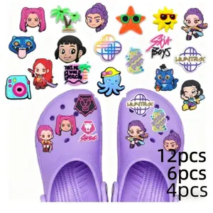 Multiple Styles Hole Shoe Flowers, Shoe Buckles, PVC Patch, Unisex Decorations, Christmas Party Props, Suitable for Any Occasion