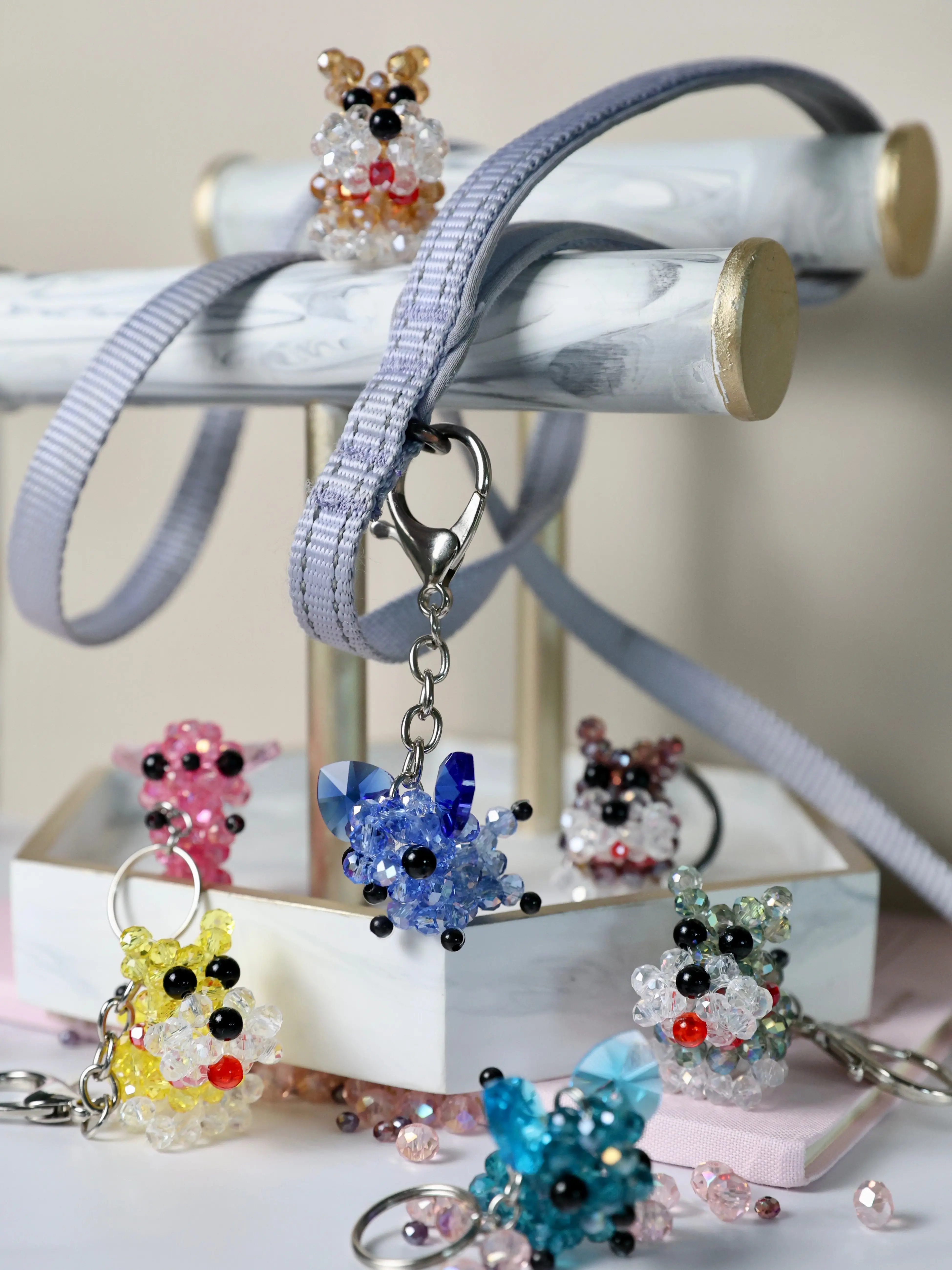 Crystal Chihuahua Keychain