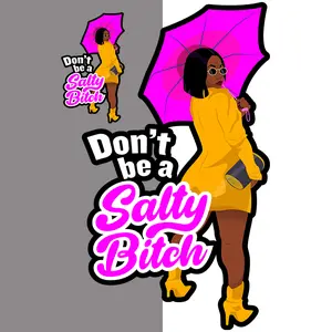 5-Pack or 10-Pack Don't Be a Salty B DTF Heat Transfer for DIY T-Shirt Printing- white