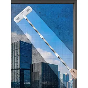 Cleaning Brush for Window Screen, Screen Cleaner Tool, 2 in 1 Mesh Screen Cleaning Brush, Small Brush for Patio, Door, Porch Screens, White &Grey Brush Cleaners for Screen