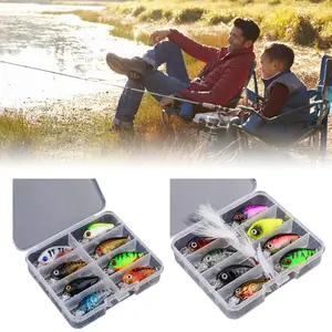 8pcs Artificial Plastic Hard Baits Minnow Fishing Lure Crankbait Hard Baits Topwaters Artificial Wobbler Swimbaits