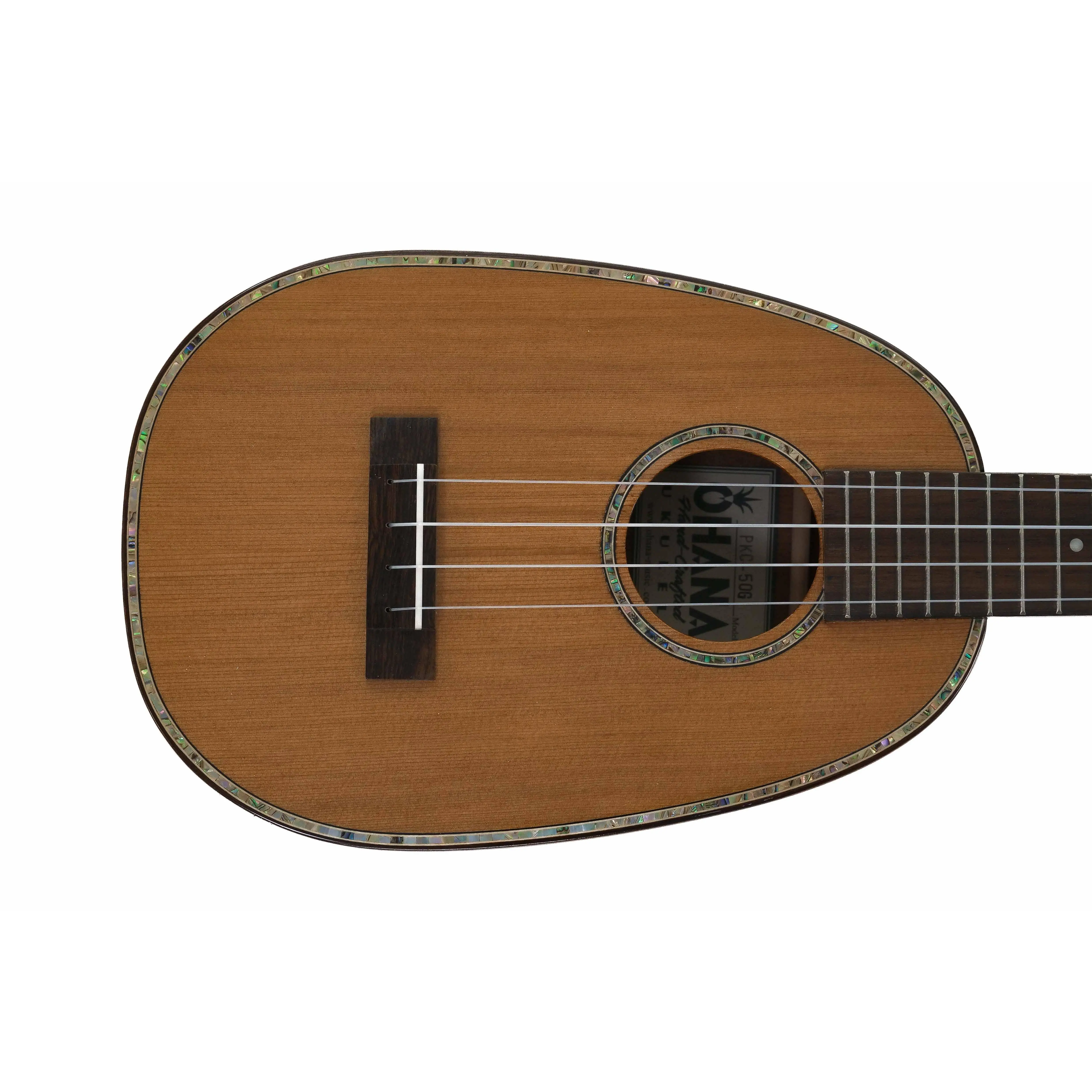 Ohana PKC-50G Solid Cedar & Mahogany Pineapple Concert Ukulele