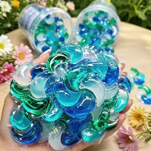 4-In-1 High-Quality Laundry Pods, Concentrated Detergent, Scented Detergent Balls, Efficient Cleaning, Home Clothes Cleaner, Deep Stain Removal, Long-Lasting Scent, Laundry Scent Booster