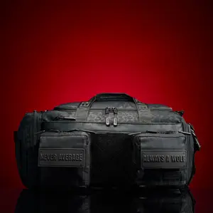 30L Perfect Duffle Bag Black Leopard