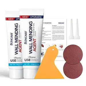 Drywall Repair Kit, Wall Mending Agent- 2 Pack, Wall Spackle Repair Kit with Scraper, Patch for Wall Hole Filler, White Spackle Wall Repair Paste, Plaster Dent