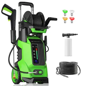 Electric Pressure Washer, 4500 PSI 2.2 GPM Pressure Washer with 4 Interchangeable Nozzles and with Adj-15-Level Touch Screen Effortlessly Car Water Washer for car, home, driveway, yard, outdoor, gutter, pool, brick Cleaning