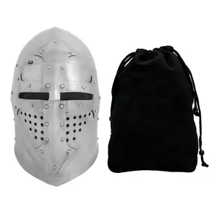 Medieval Helmet for LARP Cosplay Historical Reenactments Costume Handmade Accessory helmet