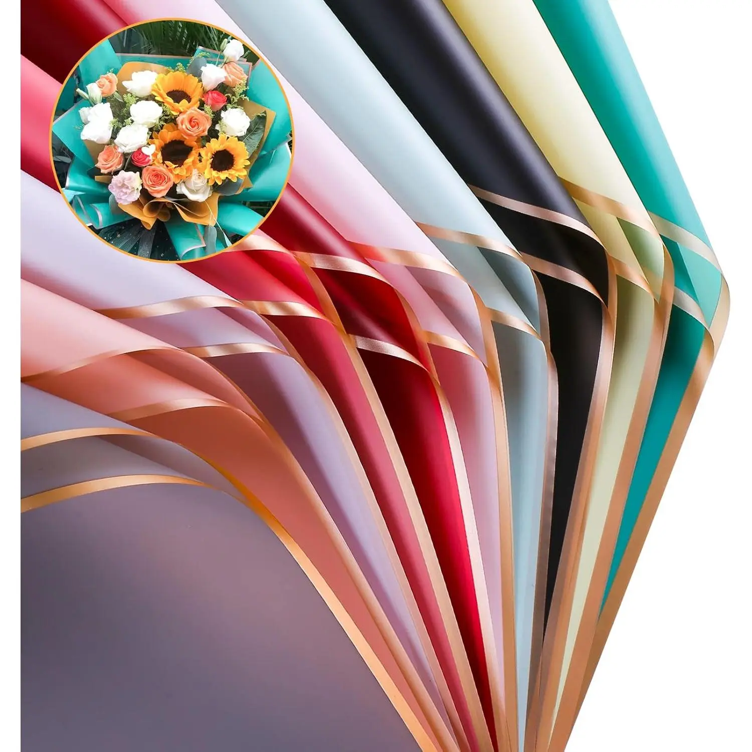 20 Sheets Flower Wrapping Paper Flower Bouquet  Florist Wrap Paper Bouquet Supplies for DIY Crafts Flower Wrapping  Packaging