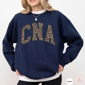 CNA Short Sleeve T-Shirt / Sweatshirt / Hoodie  , Certified Nursing Assistant Gift Cotton for Nurses Aid & CNA Students Unisex Grey Top