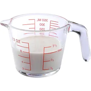 Glass Measuring Cup For Baking and Cooking, kitchen Essentials Tools