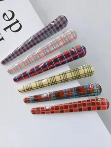Plaid Pattern Hair Clip, Casual Simple Super Cute Clips Hair Accessories for Women & Girls, Minimalist Design Headwear Suitable for Thick Hair, Hair Decor