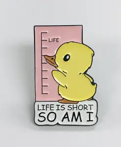 Life Is Short SO AM I Lapel pin, Funny Enamel Pin