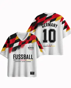 Vintage German Football Culture #10 Mesh Jersey