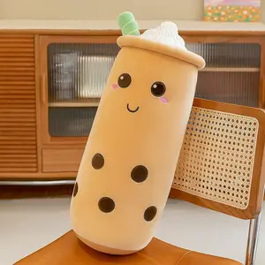 Boba Plush Stuffed Bubble Tea Pillow Soft Adorable Plushies Household Decorations Cute Toys Gifts for Kids Adults