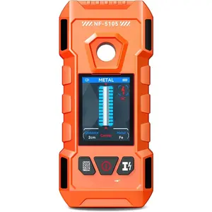 Stud Finder Wall Scanner - 6 in 1 Rechargeable  Wall Detector with  LCD Display and Audio ,Positioning Hole for Accurate Positioning of ,Metal Studs, AC Wires,Joists,Pipes