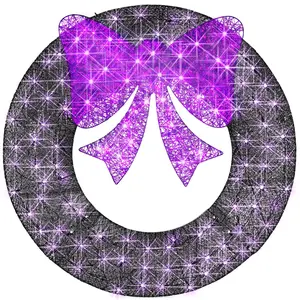 Best Choice Products 36in Pre-Lit Outdoor Halloween Wreath, LED Metal Holiday Decor w/ 120 Lights, Bow - Purple/Black Best Choice Products 36in Pre-Lit Outdoor Halloween Wreath, LED Metal Holiday Decor w/ 120 Lights, Bow - Purple/Black