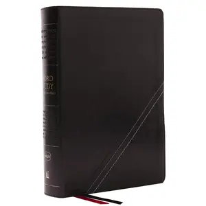 NKJV, Word Study Reference Bible, Leathersoft, Black, Red Letter, Comfort Print: 2,000 Keywords that Unlock the Meaning of the Bible by Thomas Nelson [Leathersoft Book]